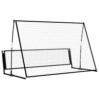 Porta da Calcio a Rimbalzo 2 in 1 202x104x120 cm in Acciaio 93373