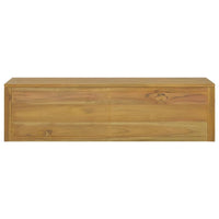 Mobile da Bagno a Parete 110x45x30 cm in Legno Massello di Teak 338228