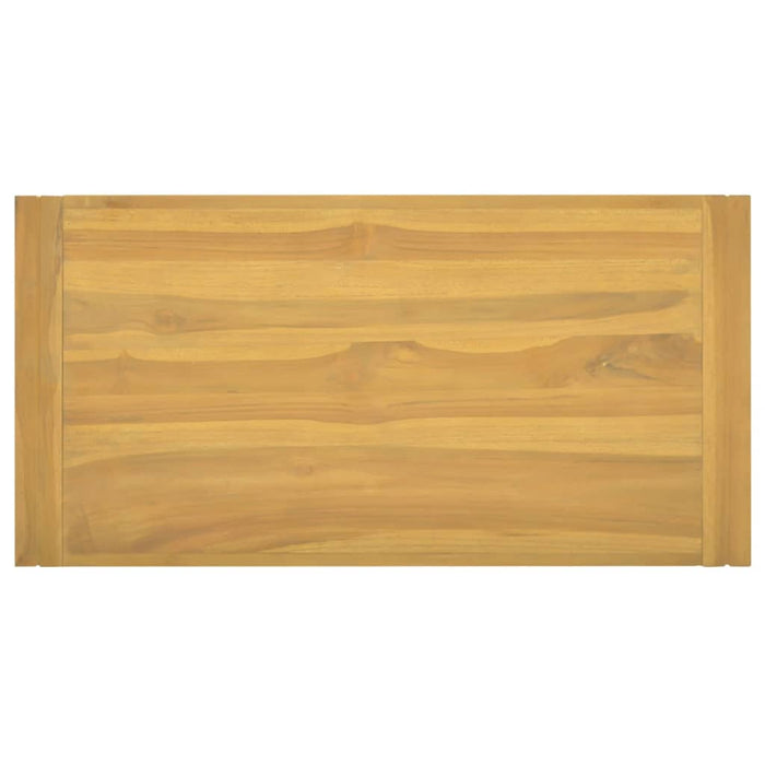 Mobile da Bagno a Parete 90x45x35 cm in Legno Massello di Teak 338235