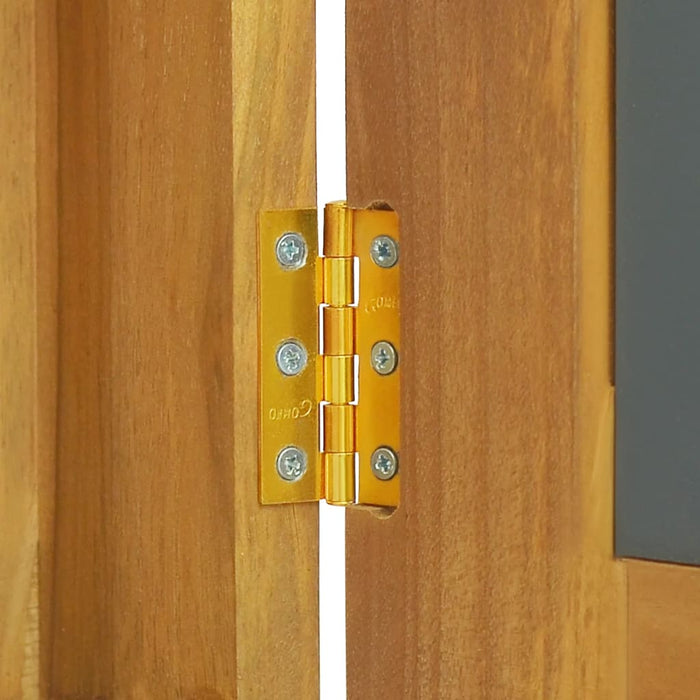 Mobile a Specchio-Specchiera-Specchio Decorativo 60x10x40 cm in Legno Massello di Teak