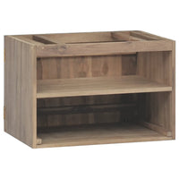 Mobile da Bagno a Parete 60x39x40 cm in Legno Massello di Teak 338253