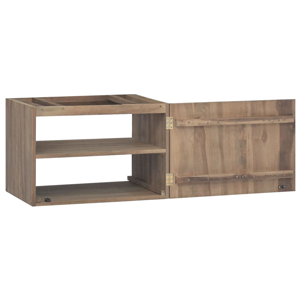 Mobile da Bagno a Parete 60x39x40 cm in Legno Massello di Teak 338253