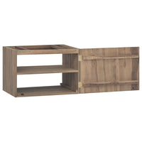 Mobile da Bagno a Parete 60x39x40 cm in Legno Massello di Teak 338253