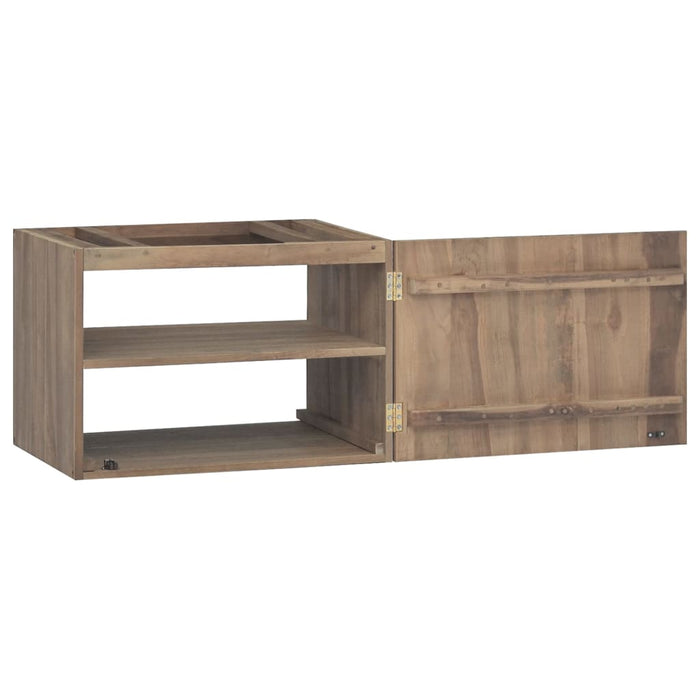 Mobile da Bagno a Parete 60x39x40 cm in Legno Massello di Teak 338253