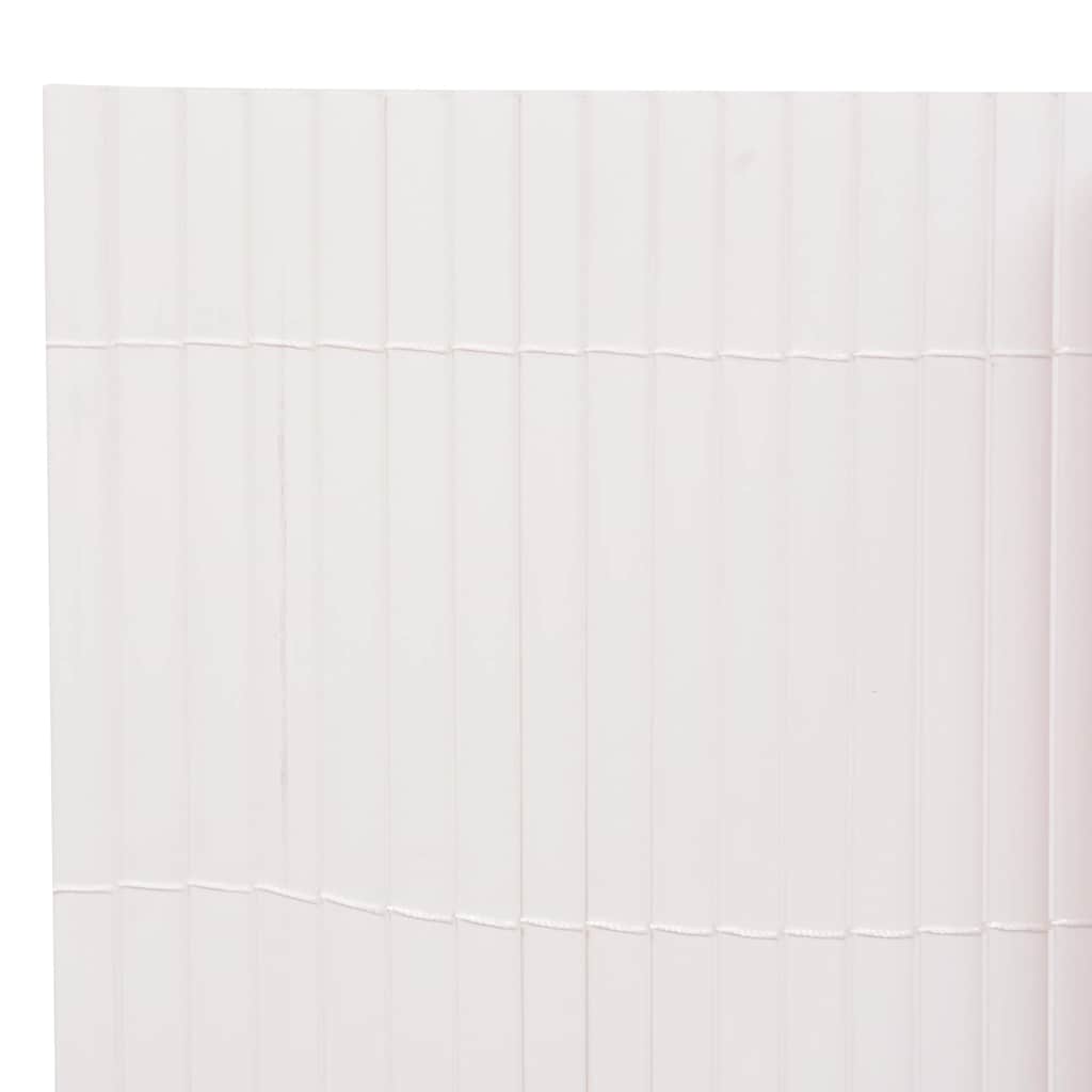 Recinzione da Giardino a Doppio Lato 110x400 cm Bianca cod mxl 20591