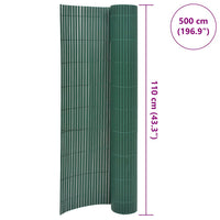 Recinzione da Giardino a Doppio Lato 110x500 cm Verde 317162