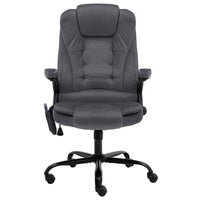 Sedia da Ufficio Massaggiante Grigio Scuro in Velluto cod mxl 21173