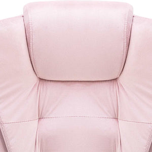 Sedia da Ufficio Massaggiante Rosa in Velluto