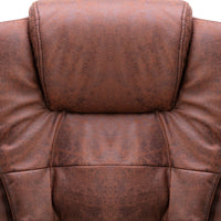 vidaXL Sedia da Ufficio Marrone Chiaro in Scamosciato