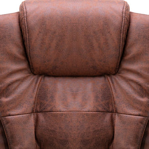 vidaXL Sedia da Ufficio Marrone Chiaro in Scamosciato