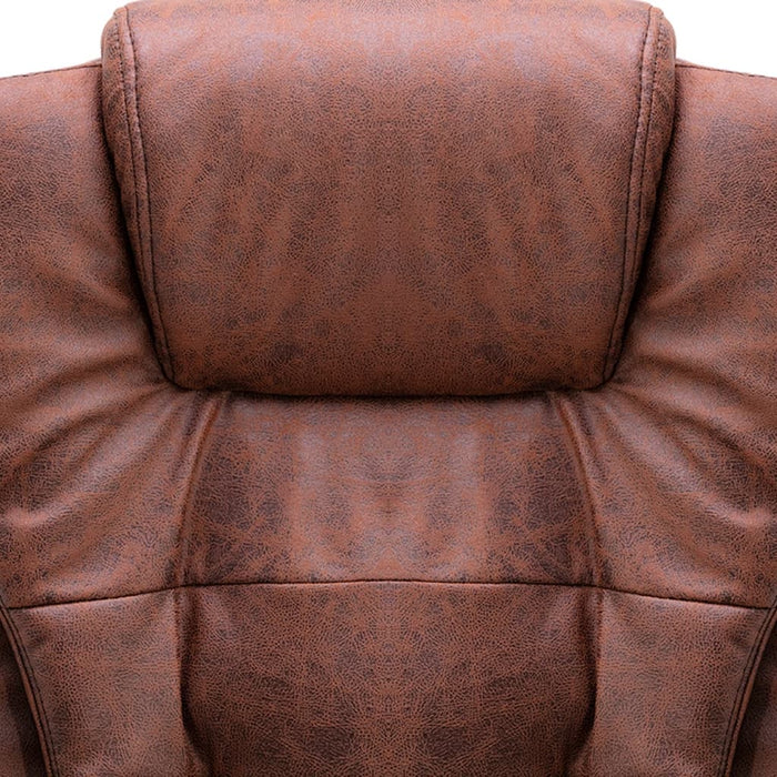 vidaXL Sedia da Ufficio Marrone Chiaro in Scamosciato