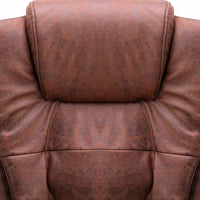 Sedia da Ufficio Massaggiante Marrone Chiaro in Scamosciato 20579