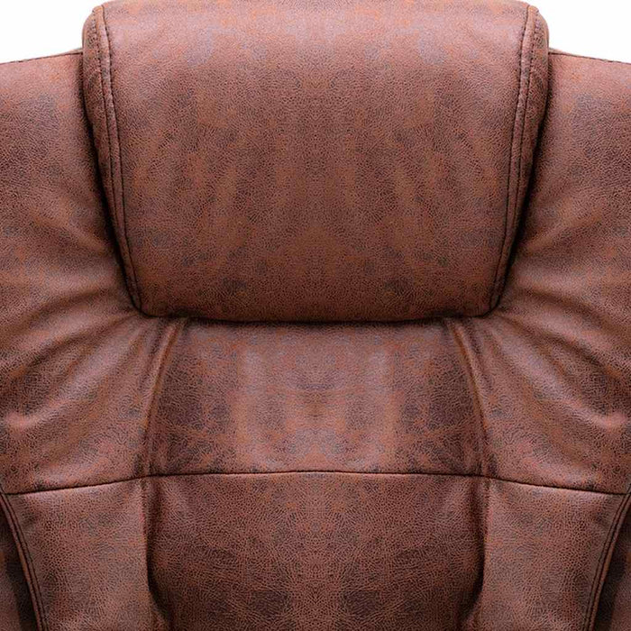 Sedia da Ufficio Massaggiante Marrone Chiaro in Scamosciato 20579