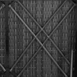 vidaXL Lettino Prendisole con Cuscino Grigio Scuro Polyrattan Grigio