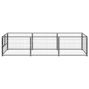 Gabbia per Cani Nera 3 mÂ² in Acciaio cod mxl 49290