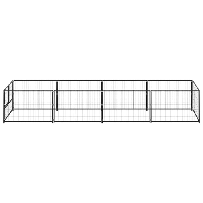 Gabbia per Cani Nera 4 mÂ² in Acciaiocod mxl 96896
