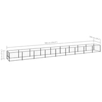 Gabbia per Cani Nera 9 mÂ² in Acciaio cod mxl 47910