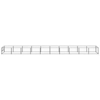 Cuccia da esterno gabbia recinto parco animali cane nero 10 m² acciaio 02_0000484