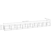 Gabbia per Cani Argento 9 mÂ² in Acciaio cod mxl 46625