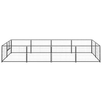 Gabbia per Cani Nera 8 mÂ² in Acciaio cod mxl 49266
