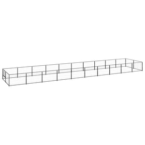 Gabbia per Cani Nera 20 mÂ² in Acciaio cod mxl 49087