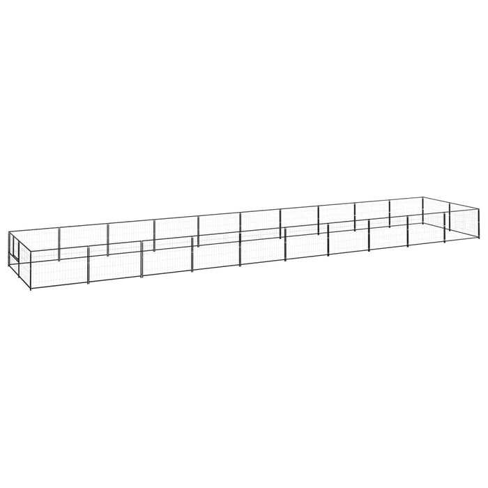 Gabbia per Cani Nera 20 mÂ² in Acciaio cod mxl 49087