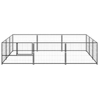 Gabbia per Cani Nera 9 mÂ² in Acciaio cod mxl 49261