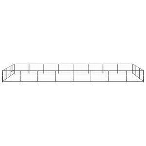 Gabbia per Cani Nera 24 mÂ² in Acciaiocod mxl 96890