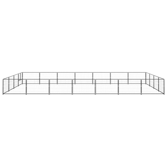 Gabbia per Cani Nera 28 mÂ² in Acciaiocod mxl 72906