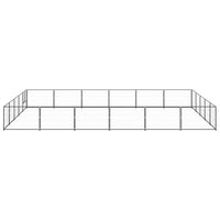 Gabbia per Cani Nera 30 mÂ² in Acciaiocod mxl 96892