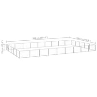 Gabbia per Cani Argento 45 mÂ² in Acciaio cod mxl 46622