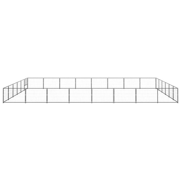 Gabbia per Cani Nera 48 mÂ² in Acciaio cod mxl 44577