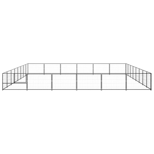 Gabbia per Cani Nera 48 m² in Acciaio 3082171