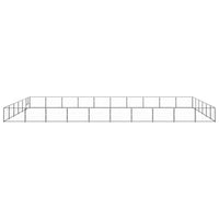 Cuccia da esterno gabbia per cani parco animali nero 60 m² acciaio 02_0000549