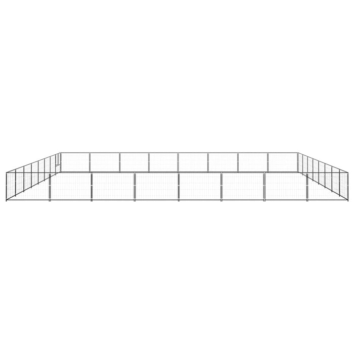 Gabbia per Cani Nera 64 mÂ² in Acciaio cod mxl 49320