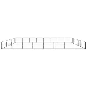 Gabbia per Cani Nera 64 mÂ² in Acciaio cod mxl 49320