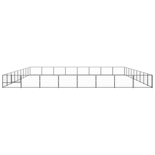 Gabbia per Cani Nera 72 m² in Acciaio 3082188