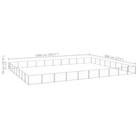 Gabbia per Cani Argento 80 mÂ² in Acciaio cod mxl 45830