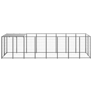 Gabbia per Cani Nera 4,84 m² in Acciaio 3082200