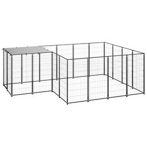 Gabbia per Cani Nera 6,05 mÂ² in Acciaio   cod mxl 52705