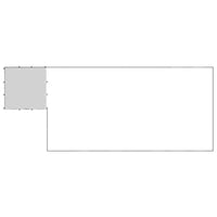 Cuccia da esterno gabbia per cani parco animali 10,89 m² 110 cm acciaio nero 02_0000486