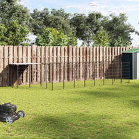 Gabbia per Cani Nera 10,89 m² in Acciaio 3082207