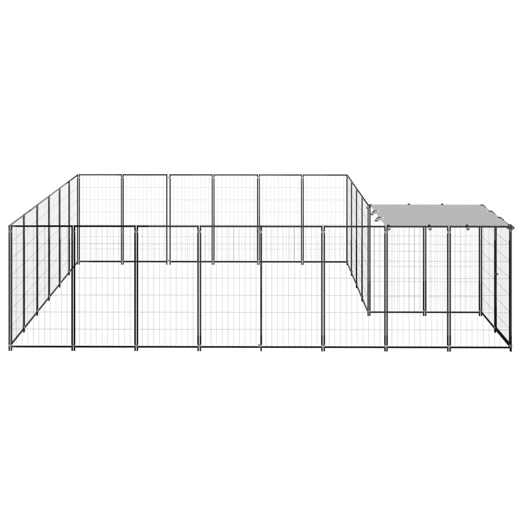 Gabbia per Cani Nera 12,1 mÂ² in Acciaio   cod mxl 52715