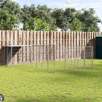 Gabbia per Cani Argento 8,47 m² in Acciaio 3082219