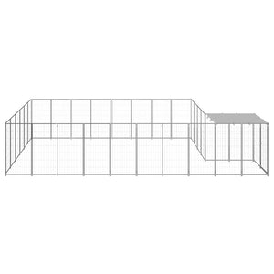Gabbia per Cani Argento 15,73 m² in Acciaio 3082221