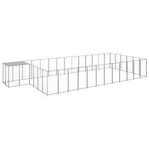 Gabbia per Cani Argento 22,99 m² in Acciaio 3082223