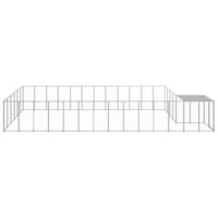 Gabbia per Cani Argento 22,99 m² in Acciaio 3082223