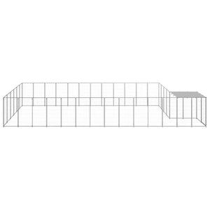 Gabbia per Cani Argento 22,99 m² in Acciaio 3082223