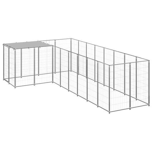 Gabbia per Cani Argento 6,05 mÂ² in Acciaio   cod mxl 44092