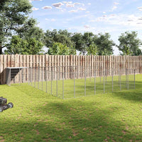 Gabbia per Cani Argento 25,41 m² in Acciaio 3082246